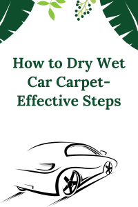 How to Dry Wet Car Carpet