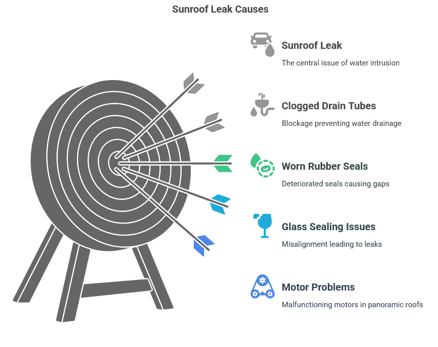 Causes of a Leaking Sunroof