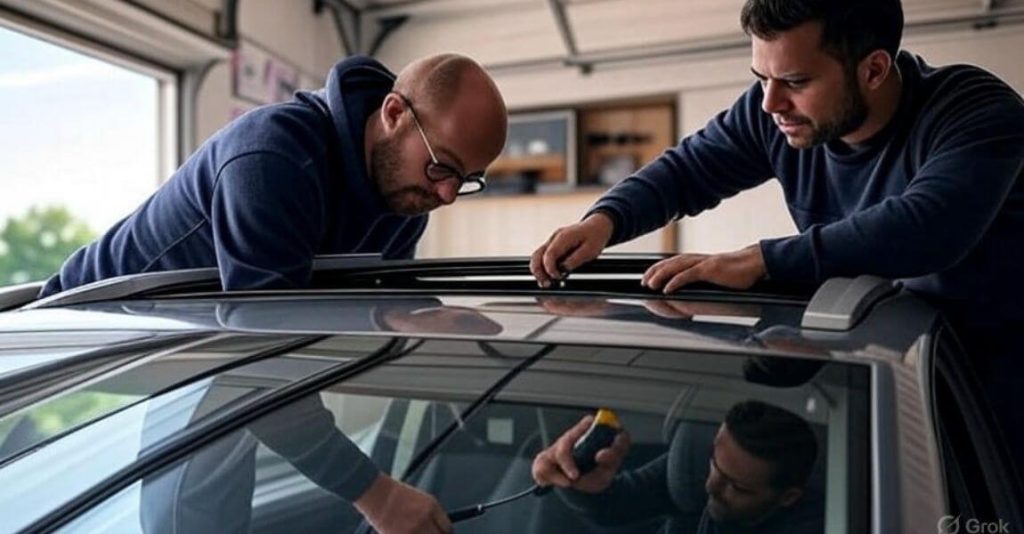 Clearing Sunroof Drainage Channels