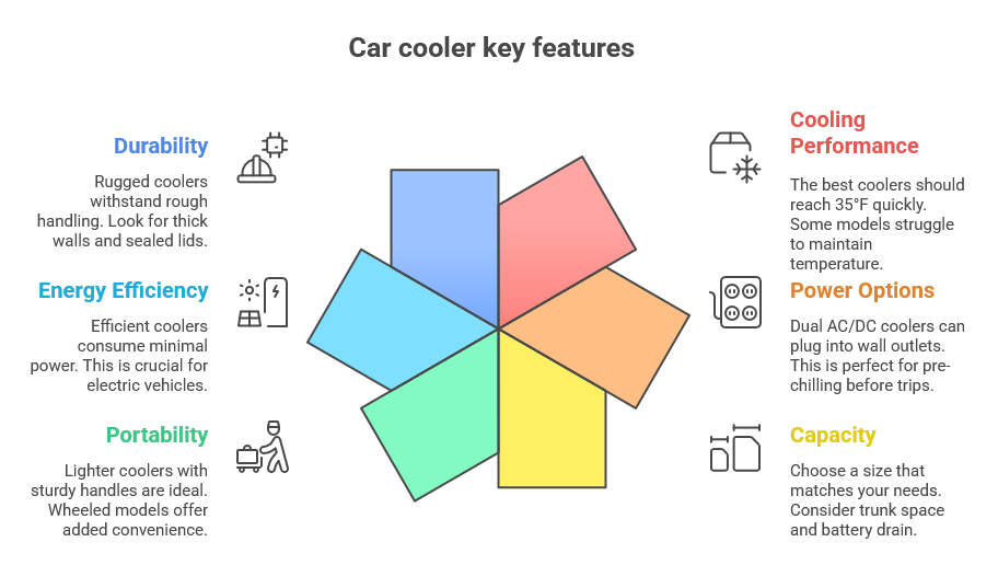Car cooler key features