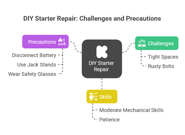 DIY Starter Repair Challenges and Precautions