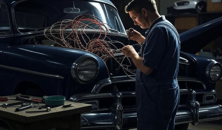 DIY classic car electrical wiring fixes