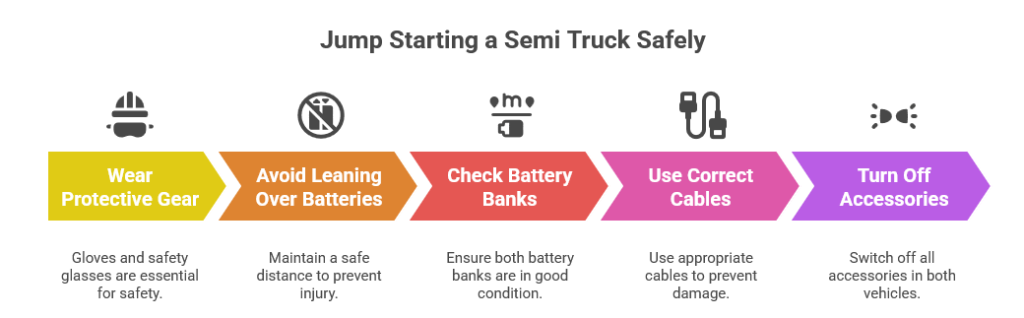 Jump Starting a Semi Truck Safely