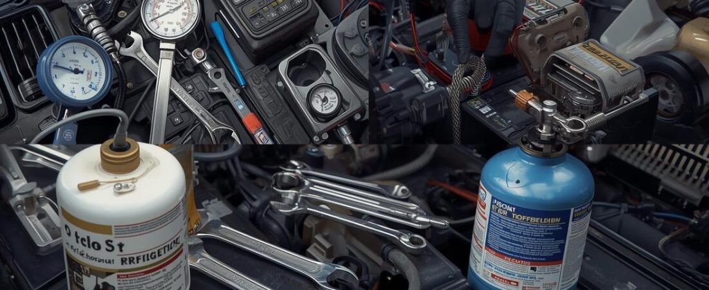 how to fix freon leak in car