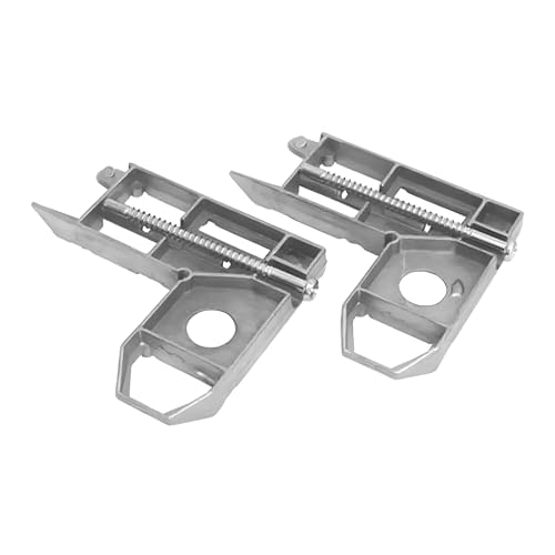 Brixwell Patio Screen Door Corner Bracket with Screw, Zinc Construction, Gray Finish, 2-3/4