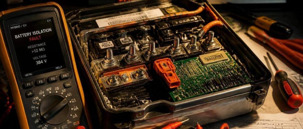 hybrid battery isolation fault