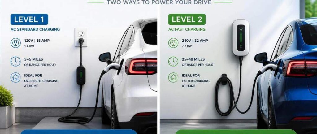 level 1 vs level 2 charging