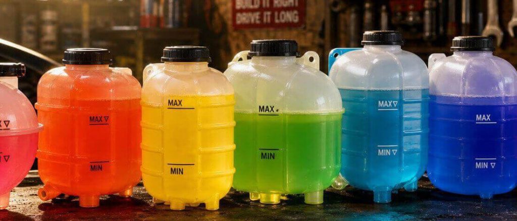 mix different color coolant