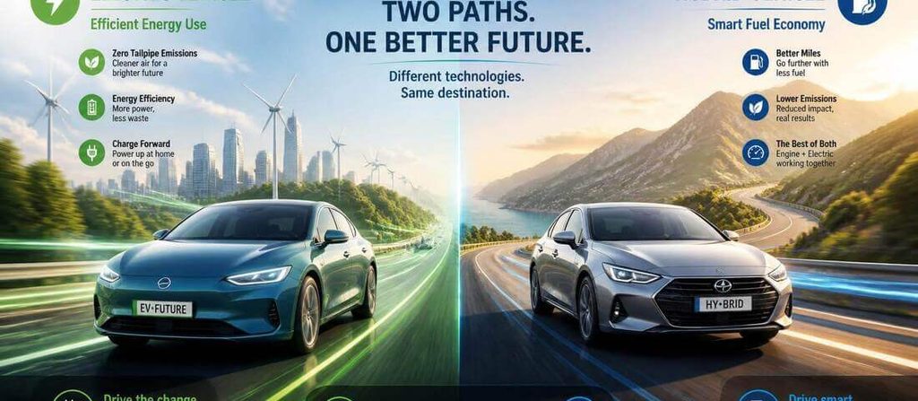 Compare EV vs hybrid pros and cons