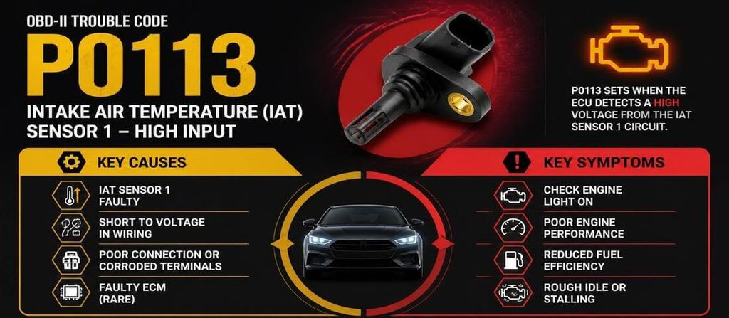 P0113 Code Causes, Symptoms & Fixes